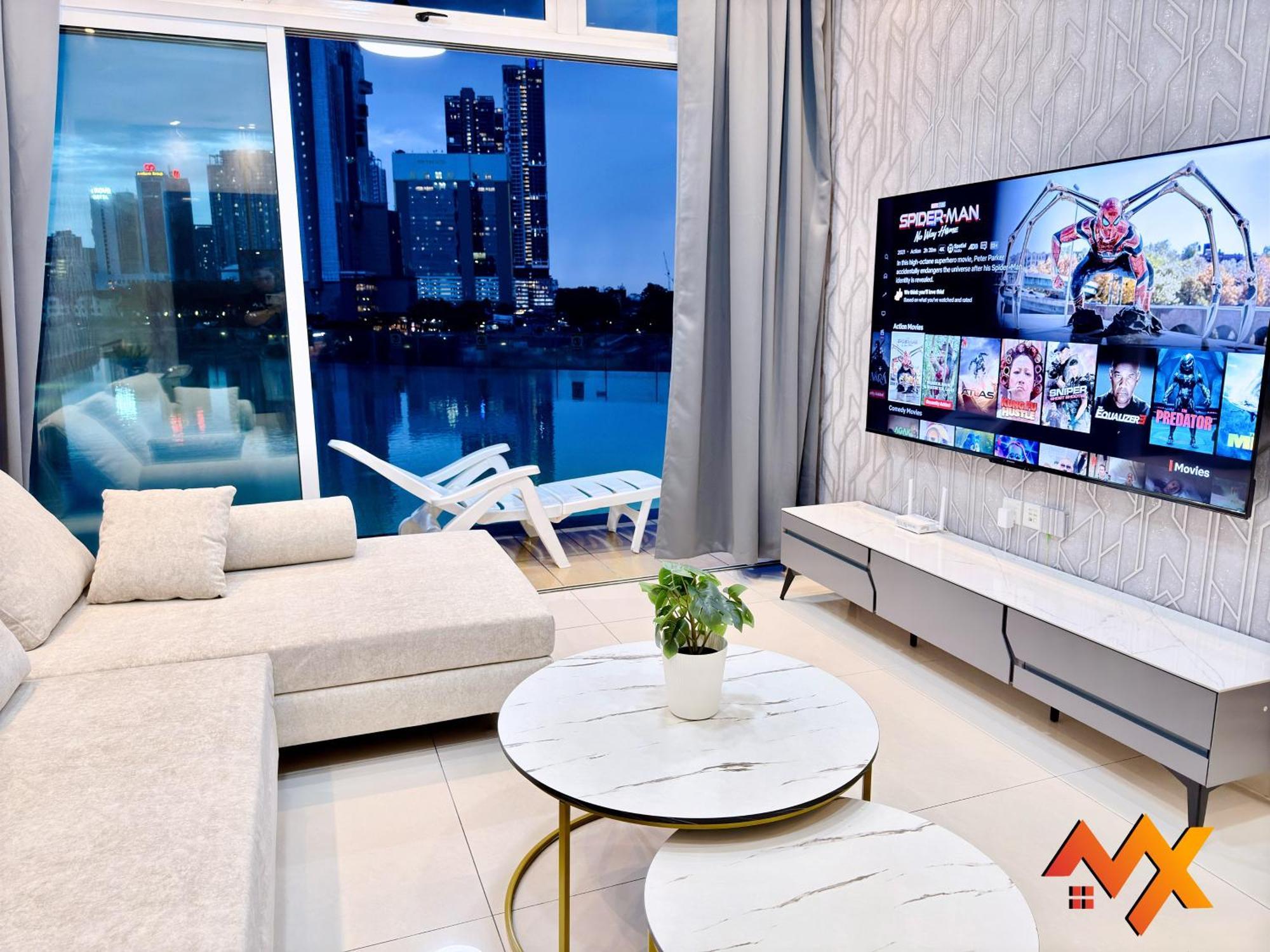 Apartemen Ksl Mall 6-20pax Private Lift-netflix-smarttv 70inch *
